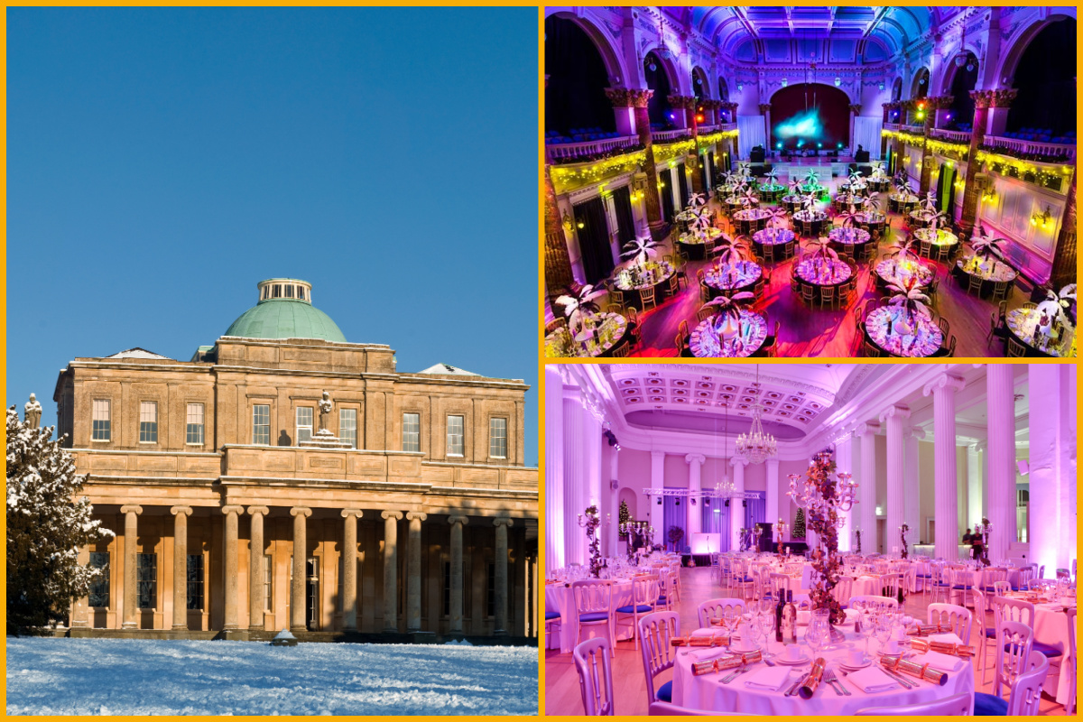 Pittville Pump Room exterior, Cheltenham Town Hall event, Pittville Pump Room Christmas lunches.